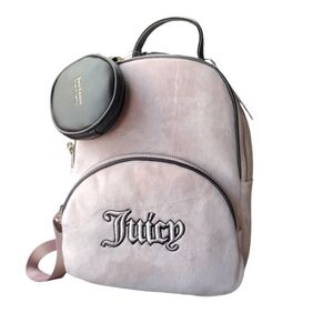 Juicy Couture mini Pink Suede Backpack/Purse